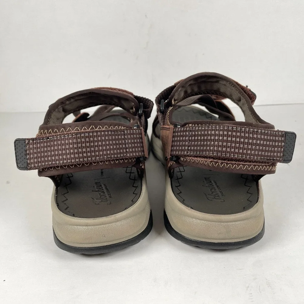 Florsheim Tread Lite Sandals Mens Size 13 M Brown Leather Textile Strappy Shoes